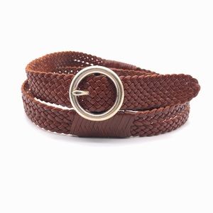 Línea Pelle Woven Leather Belt